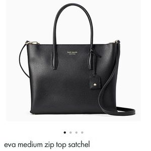 NWT Kate Spade Eva Medium Zip Top Satchel